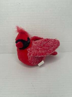Dan Dee Collector's Choice Red Chirping Cardinal Bird Plush Toy 5" Works